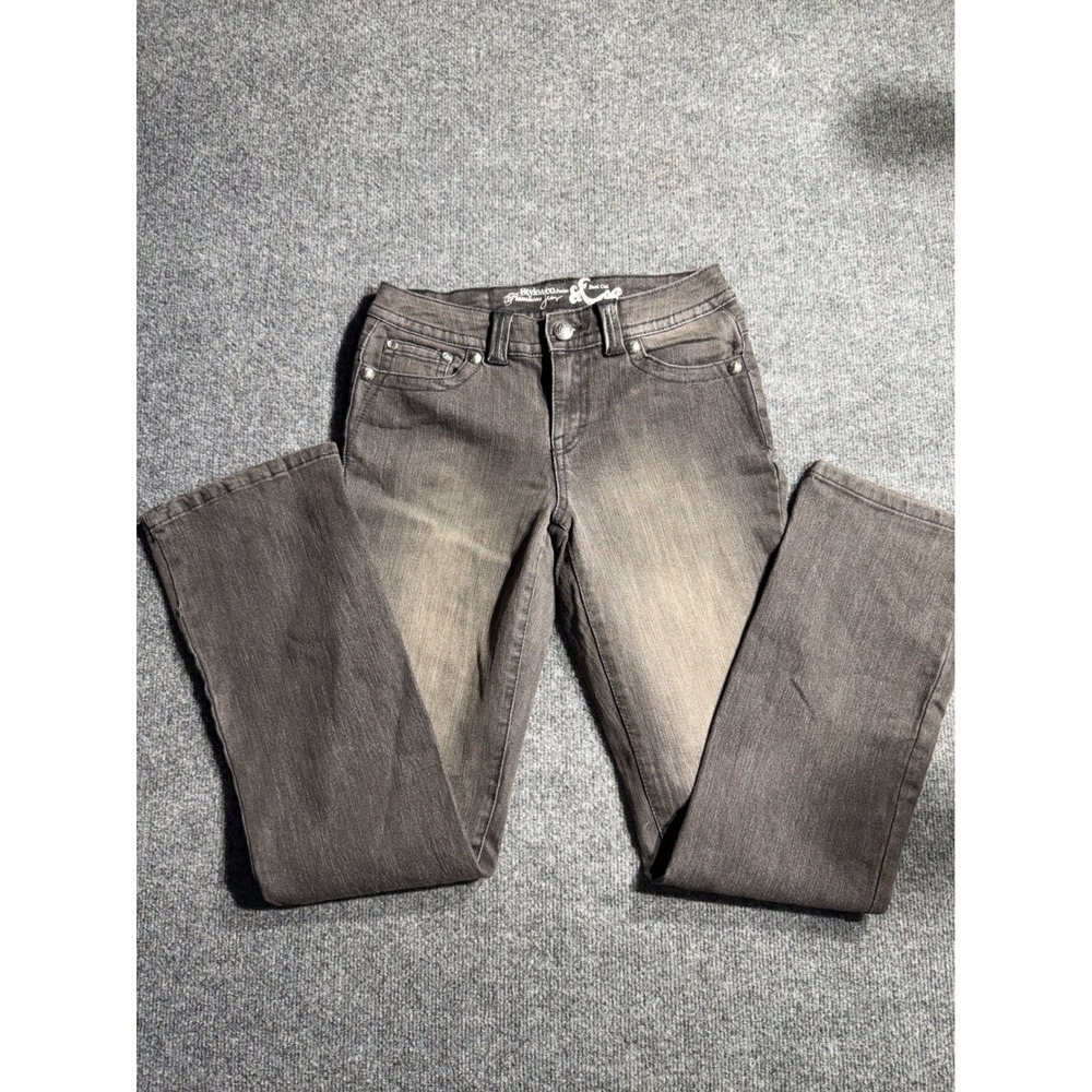 Style & Co Petite Premium Jeans Faded Black Boot Cut‎ Denim Pants Size 4P